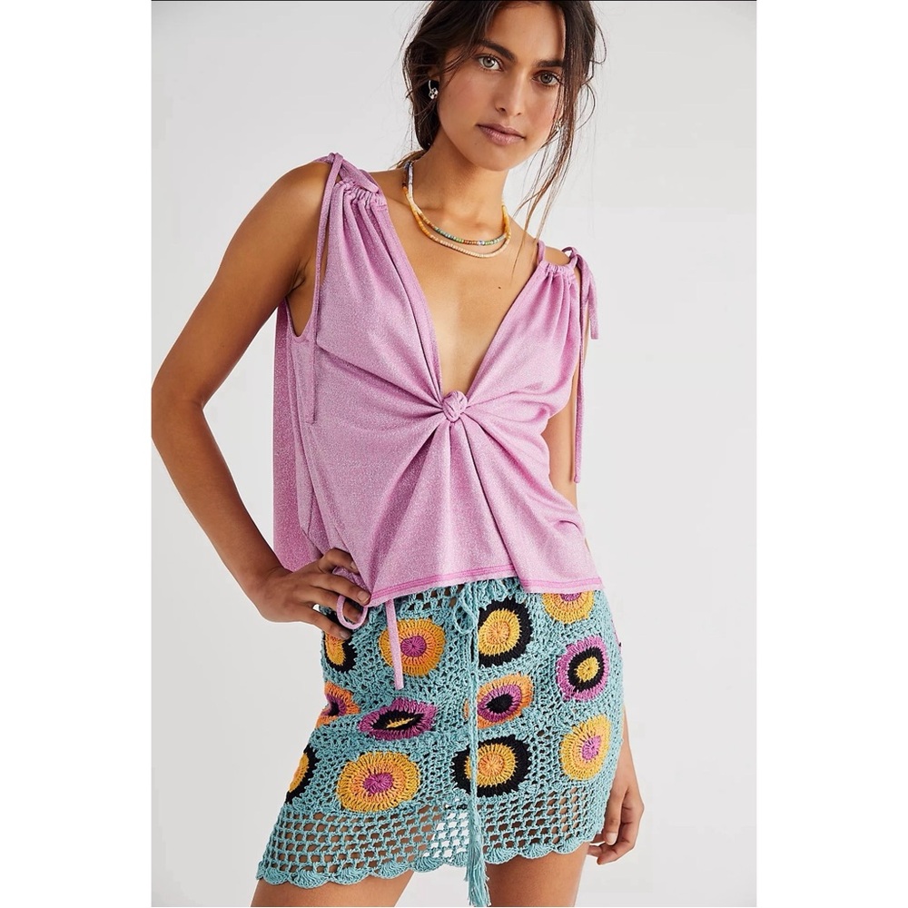 Free People Wanna Dance Convertible Top / Color Jellybean NWT XL